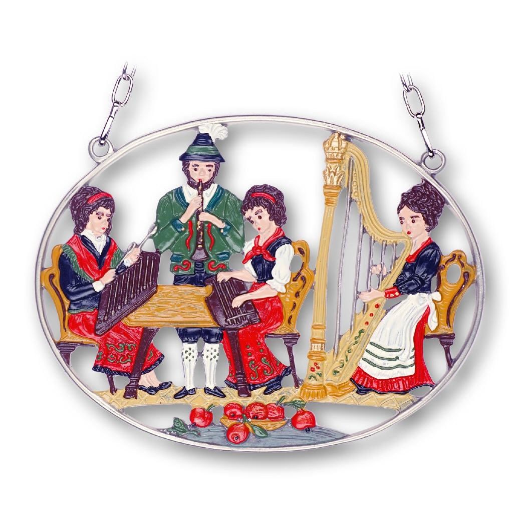Zinnbild oval Stubenmusik