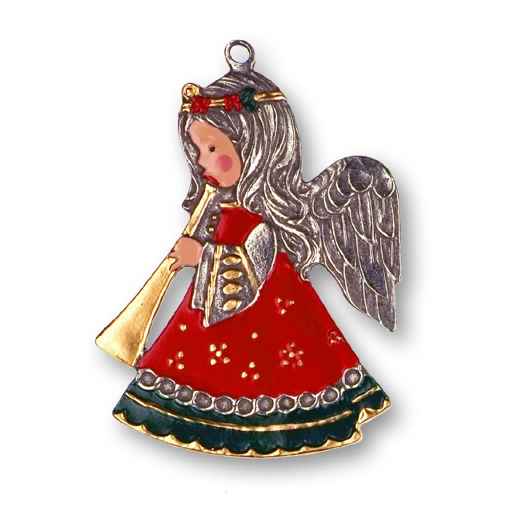Zinnfigur Engel mit Posaune