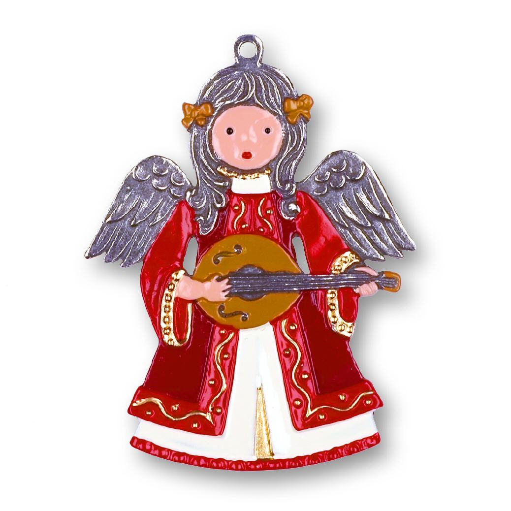 Zinnfigur Engel mit Gitarre