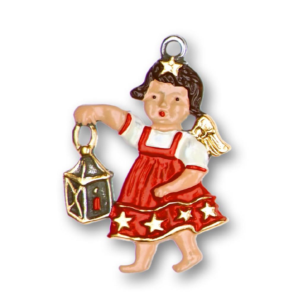 Zinnfigur Engel mit Laterne