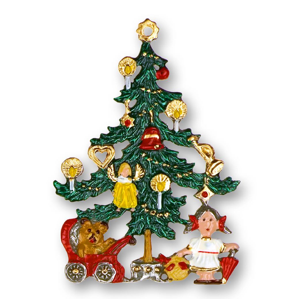 Zinnfigur Christbaum Bescherung