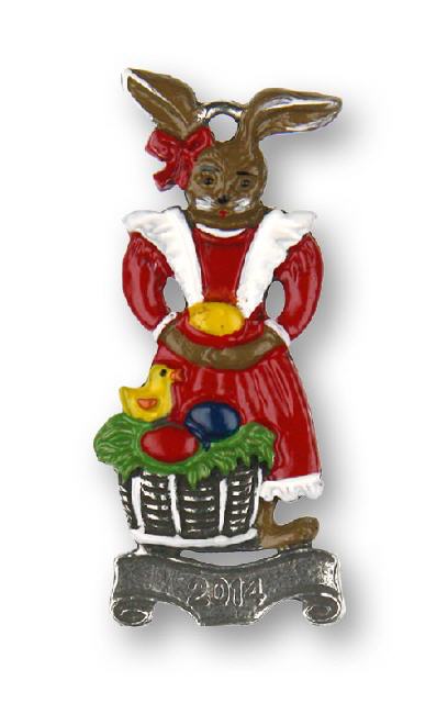 Zinnfigur Jahres-Osterhase 2014