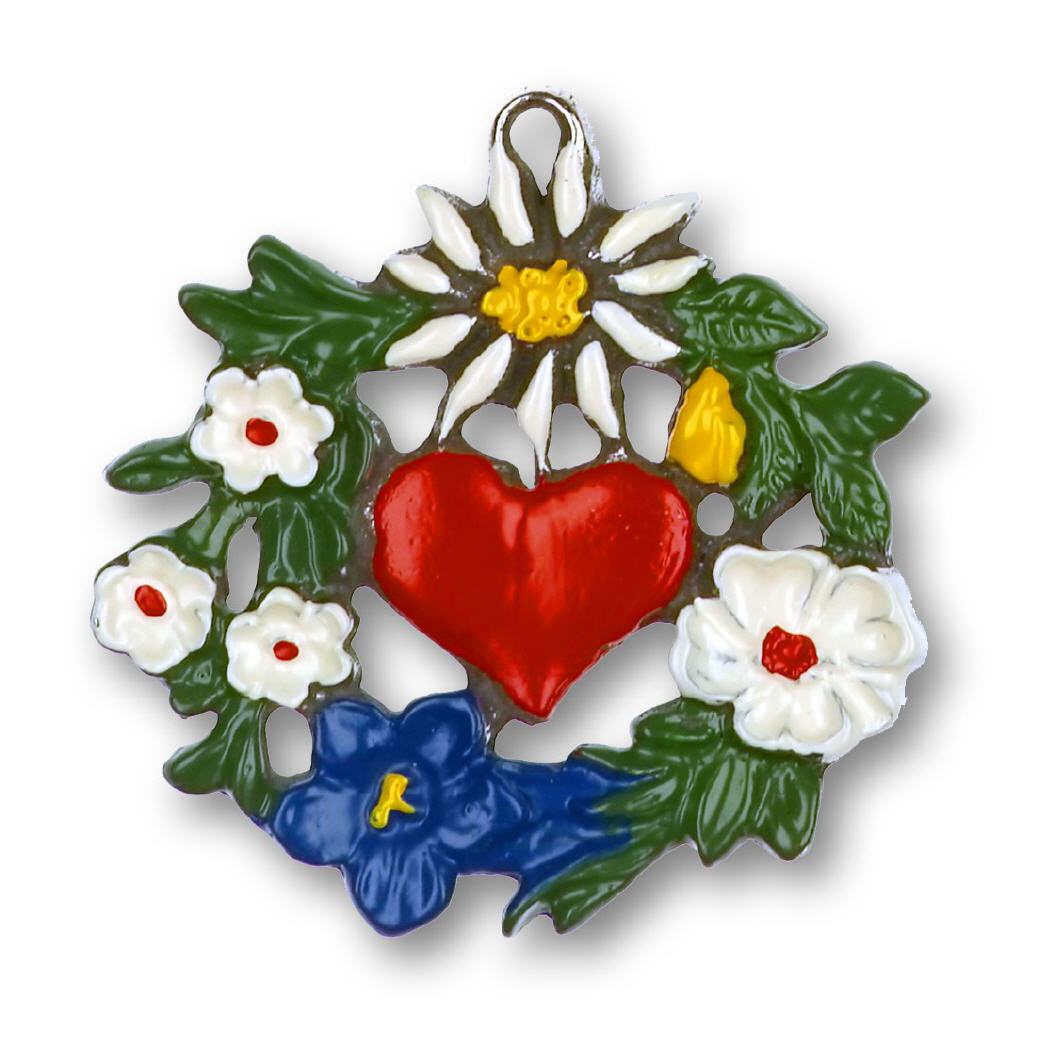 Zinnfigur Edelweissherz