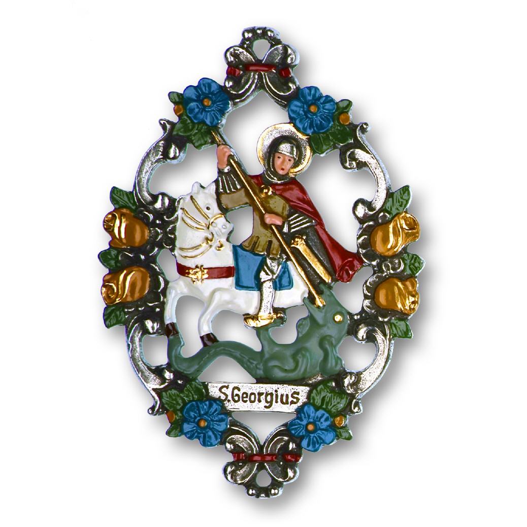 Zinnfigur Heiliger St. Georg