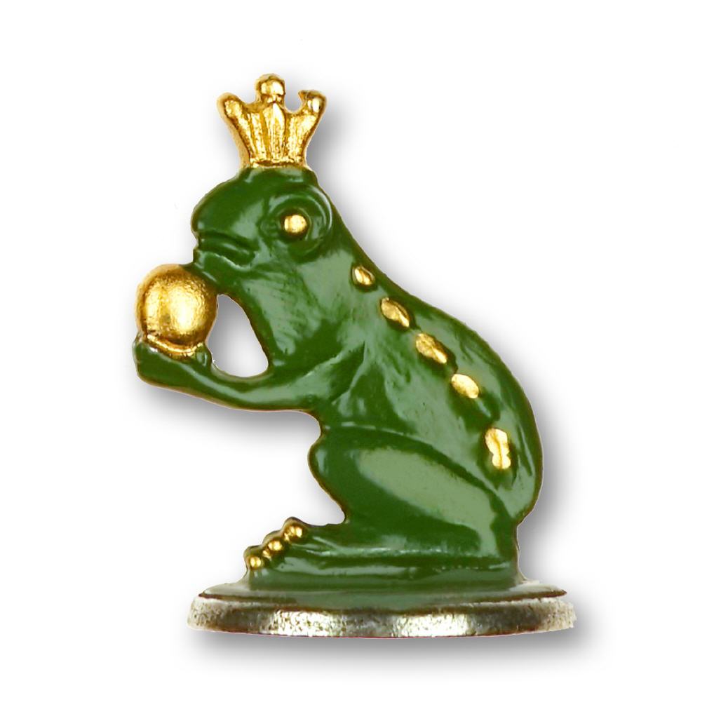 Zinnminiatur zum Stellen Froschkönig