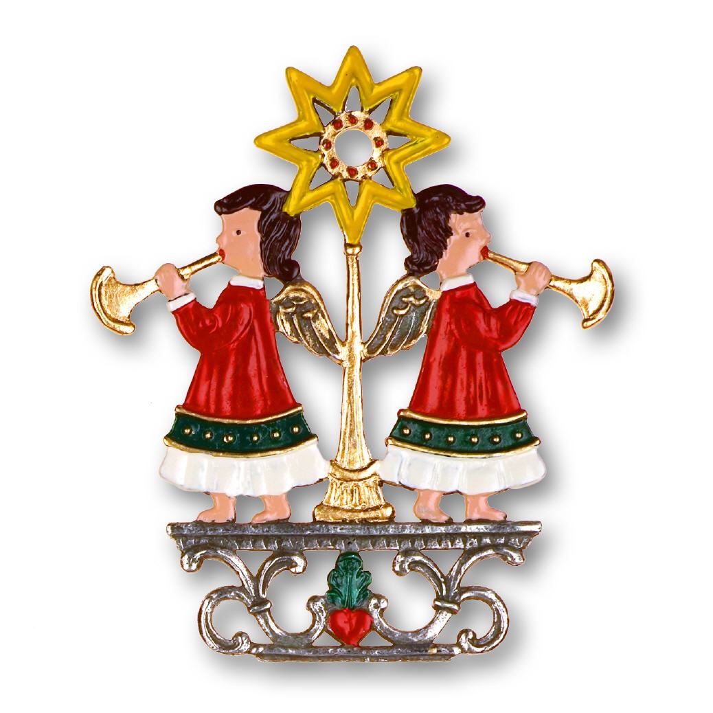 Zinnfigur Posaunenengel
