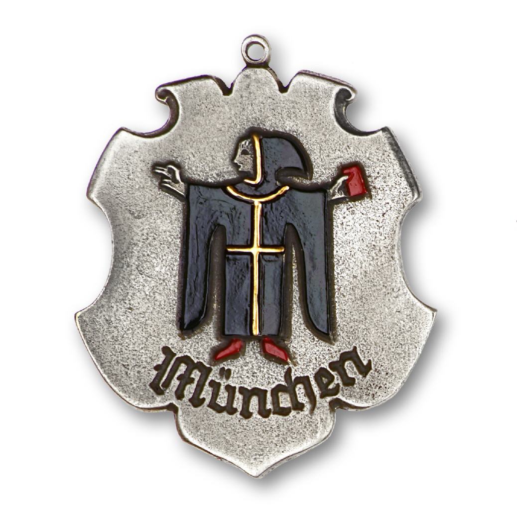 Zinn-Wappen klein München