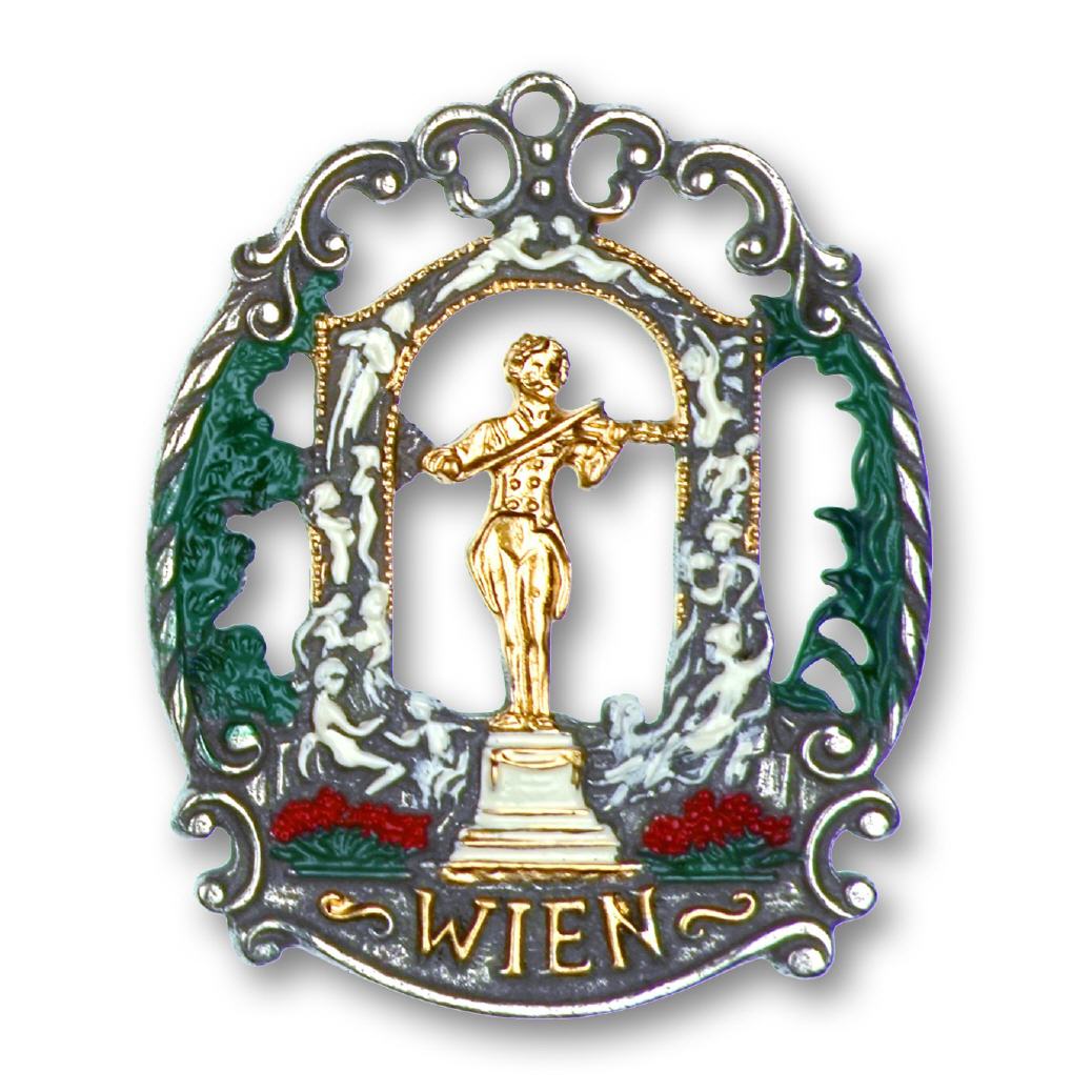 Zinn-Städtebild Wien Strauss-Denkmal
