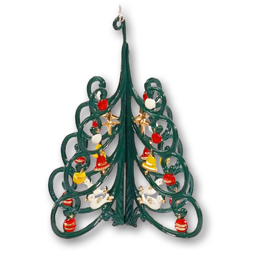 3D-Zinnminiatur Christbaum