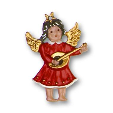 Zinnfigur Engel mit Mandoline