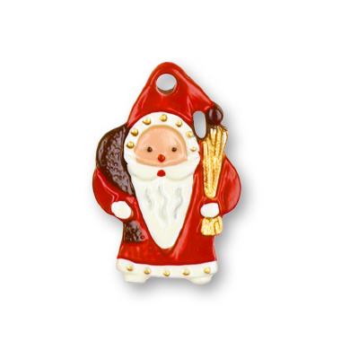 Mini-Zinnfigur Weihnachtsmann mit Rute
