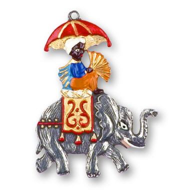 Zinnfigur Maharadscha auf Elefant