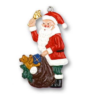 Zinnfigur Weihnachtsmann mit Sack