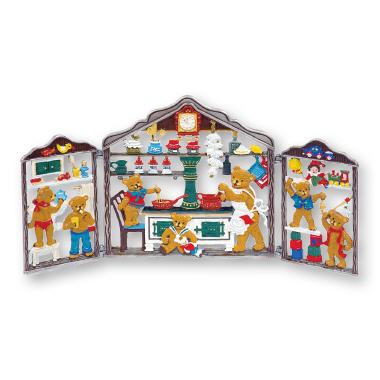 Zinnbild 3-teilig faltbar Bärenhaus
