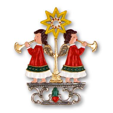 Zinnfigur Posaunenengel